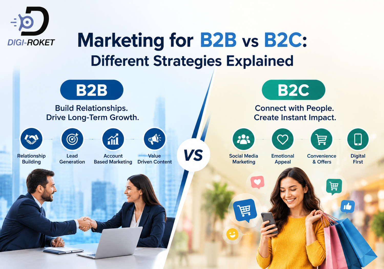 You are currently viewing Marketing for B2B vs B2C: Different Strategies Explained